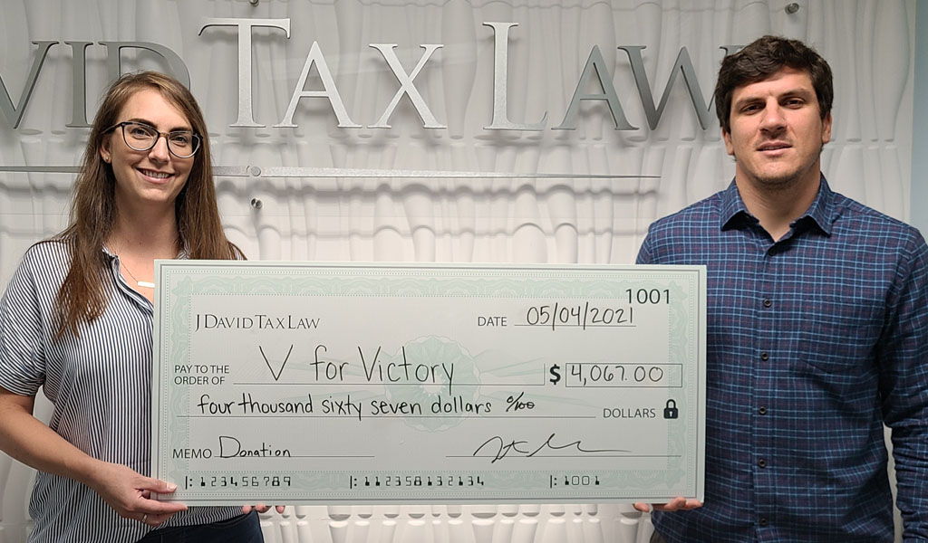 V for Victory April Charity Spotlight J David Tax Law new